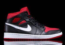 The jordan 1 mid black gym red og baby brother!!! Air Jordan 1 Mid Black Gym Red White Sneakernews Com