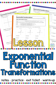 Exponential Function Transformations Lesson Algebra Lesson Plans Rational Function Algebra Lessons