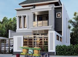 Model jendela di lantai 2 berbentuk dua persegi panjang. Inspirasi Desain Rumah 2 Lantai Minimalis Modern Dan Elegan Tampak Depan Ndekorrumah