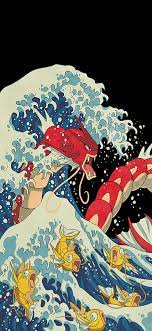 Ya know this concept, gyarados in the great wave, is a very popular one but this is perhaps my favorite rendition of the idea. 2688x1242 32 37 Great Wave Off Kanto Cleaned Original Shiny Gyarados Shiny Gyarados Magikarps Amoledbackgrounds