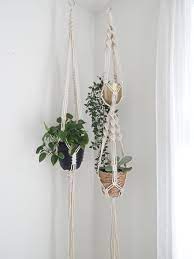 Long Macrame Plant Hanger Vertical Planter Hanging Plant Etsy Plant Hanger Macrame Plant Hanger Hanging Plants