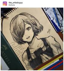 Here Is A Sketch Of Touka Kirishima Taken From A Scene Of Tokyo Ghoul Hope You Ll Like My Drawing Tokyoghoul Thanks to the mood of valentine, we are bringing you a list of the top 22. sketch of touka kirishima taken