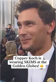 “Monsters" star Cooper Koch reveals the text he got from Kim Kardashian  before the #GoldenGlobes — and he's wearing her SKIMS underwear! ☺️  #cooperkoch #kimkardashian #skims #menendezbrothers ...