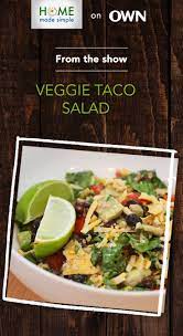 Laila Ali S Vegetarian Taco Salad Recipe This Zesty Twist On Veggie Tacos Is Sure To Be A Family F Food Network Recipes Delicious Salads Healthy Salad Recipes