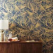 Caymen Navy And Gold Palm Traditional Paste Wallpaper Jpg 1050 1050 Palm Wallpaper Navy Wallpaper Gold Wallpaper
