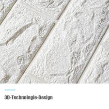 【stil】 3d ziegel tapete selbstklebend weiß wandpaneele steinoptik tapete schaumstoff wasserfest wandaufkleber für badezimmer balkon küchen. 3d Ziegel Tapete Selbstklebend Wandpaneele Real De
