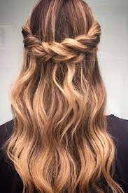 Crown Braid With Half Up Half Down Hairstyle Inspiration Hair Styles Half Up Hair Braided Hairstyles For Wedding
