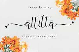 Allitta Calligraphy Font Aen Creative Studio Fontspace