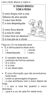 Cantiga O Cravo E A Rosa Para Imprimir Atividades Para Educadores Cantiga O Cravo Brigou Com A Rosa Atividades De Poesia Atividades De Compreensao Atividades Alfabetizacao E Letramento