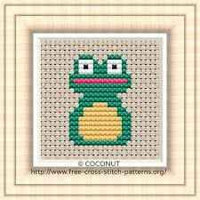 frog free and easy printable cross stitch pattern free