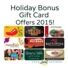 Bahama breeze frequently asked questions. Holiday Bonus Gift Card Offers 2015 Utah Sweet Savings