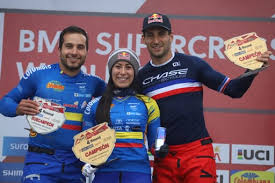 Horarios, calendario y cómo y dónde ver la competencia de bmx femenina en los juegos olímpicos de tokio 2020 este miércoles 28 de julio. Archivo Carlos Ramirez Y Mariana Pajon En El Podio Copa Mundo Bmx 2021 Jpg Wikipedia La Enciclopedia Libre