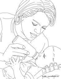 Pediatric Nurse Bottle Feeding A New Born Baby Coloring Page Amazing Way For Kids To Discover Job More Baby Coloring Pages Coloring Books Coloring Book Pages