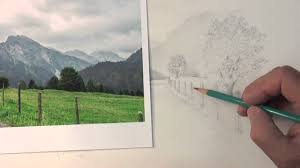 Drawing Realistic Landscapes Pt 3 Youtube
