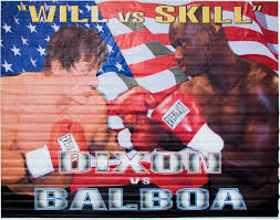 This is a high qualtiy 13x18 art print from an oil painting i did of rocky. A Two Piece Banner From Rocky Balboa Aka Rocky Iv Lot 89818 Heritage Auctions