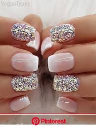 We have prepared a huge collection of the trendiest ombre nail designs especially for you, including glitter ombre nails and pink ombre nails. Milky White Ombre Glitter Nail Designs Fancy Nails Cute Nails Nail Designs Clara Beauty My