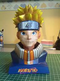Handmade Diy Educational Toys Cartoon Naruto Uzumaki Stereoscopic 3d Paper Model Assembled Origami Naruto Paper Crafts Diy Educational Toys