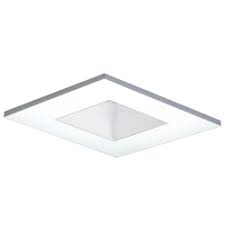 Halo 3 In White Recessed Lighting Square Baffle Trim