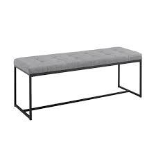 Home decorators collection valencia 19.5 in. Polsterbank Croslin Upholstered Bench Metal Bench Furniture