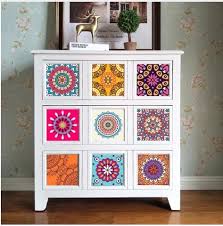 Mandala Stil Pvc Wasserdicht Bad Kuche Zimmer Fliesen Aufkleber 10 Stucke Lot Diy Fliesen Wandaufkleber Feuchti Mobelverschonerung Mobel Zum Selbermachen Dekor