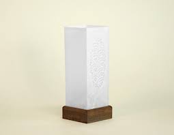 19th century japanese totai shippo tree bark vase as lamp. White Candle Table Lamp Unique Japan