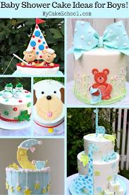 Vintage baby shower cake in buttercream with fondant roses and baby. Baby Shower Cakes For Boys A Roundup Of Our Favorites My Cake School