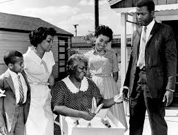 The Family Lives Happily Trying To Achieve The Dream On Their Own And Without Mr Linder S Money Sun Movies African American Models Hooray For Hollywood