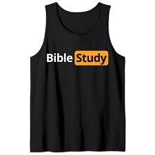 Bible Study Pornhub Parody Tank Tops