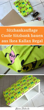 Alle baumwolle in ikea produkten stammt aus nachhaltigeren quellen. Sitzbankauflage Und Sitzbank Aus Einem Kallax Regal Bauen Meinestube Kallax Regal Regal Bauen Kallax
