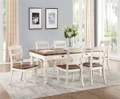 Available in a variety of shapes and sizes, white dining room sets work well in every home. Britta 7 Piece Dining Room Set In Walnut White Washed Finish By Acme 71770