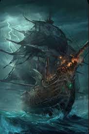 Fantasy ship in the ocean I Miei Oc Pirate Ship Art Pirate Art Ship Artwork