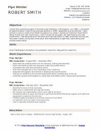 Pipe Welder Resume Samples Qwikresume