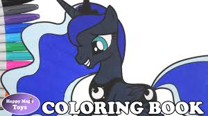 Coloring pages of princess luna. Mlp Princess Luna Coloring Book Pages My Little Pony Princess Luna Coloring Pages Mlpfim Kids Art Youtube