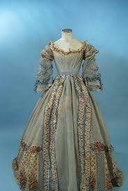 The bodice and skirt on this dress are two separate pieces. All The Pretty Dresses 1860 S Sheer Print Dress Sheer Dress Dresses Historical Dresses