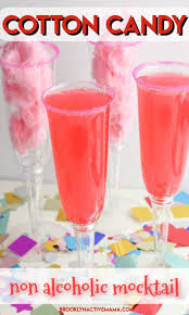 Super Simple And Fun Cotton Candy Mocktail Recipe Sparkling Drinks Mocktails Mocktail Recipe