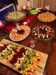 Choose from appetizers, salads, pastas and more, there is truly something for everyone! My Christmas Progressive Dinner Appetizer Table Looked Pretty Tasted Even Better Dinner Appetizers Progressive Dinner Appetizers Table
