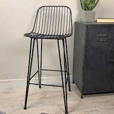 Black Iron Bar Stool From The Farthing Bar Stools Iron Bar Stools Bar Stool Furniture