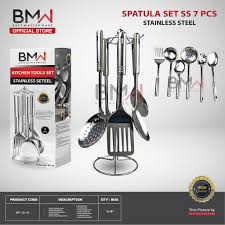 Harga ecentio 630ml kotak sup portabel cangkir sup stainless steel lunchbox. Kitchen Tool Set 7 Pcs Stainless Alat Dapur Masak Spatula Set Sutil Shopee Indonesia