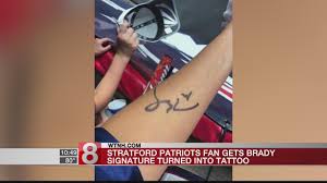 736 x 543 jpeg 66 кб. Patriots Fan Turns Tom Brady S Autograph Into A Tattoo Youtube