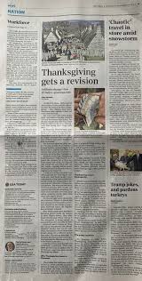 The most common way in british english is to write the day of the month first, then the month (starting with a what date is it? Usa Today Thanksgiving Gets A Revision The Fiske Center Blog