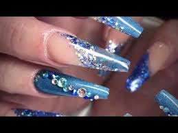 Shimmery navy blue deep colors like these are perfect in the winter months, matching. Navy Blue Nails Ballerina Shape Acrylic Nails Nails Ainsley Journal