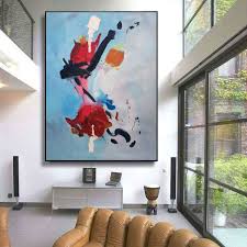 Red Big Canvas Wall Art Great Abstract Paintings L120 Big Canvas Art Abstract Painting Canvas Wall Art