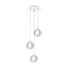 Modern ceiling lighting flushmount light fixture for bedroom bathroom. Eglo Lighting Conessa 3 Light Led Multi Drop Ceiling Pendant In Chrome Finish 95913 Lighting From The Home Lighting Centre Uk