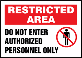 Post authorized personnel only signs on doors that contain biohazards, chemicals, confined space, or high voltage to protect employees and visitors to your workplace. Do Not Enter Authorized Personnel Only Restricted Area Safety Sign Madm463