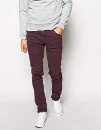 Découvrez les pantalons skinny homme chez asos. Pantalon Bordeaux Skinny Pantalon Marron Homme Tendance Mode Homme Vetements Homme