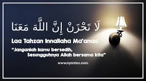 La Tahzan Innallaha Ma Ana Tulisan Arab Dan Artinya Tulisan Kutipan Tentang Kehidupan Motivasi