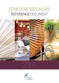 Retour à la liste des résultats. 2009 Reference Document Fonciere Des Murs
