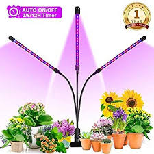 Amazon Com Grow Light Ankace 60w Tri Head Timing 60 Led 5 Dimmable Levels Plant Grow Lights Fo Led Grow Lights Plants Led Grow Lights Grow Lights For Plants