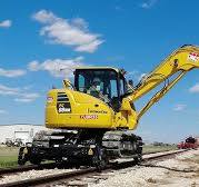 High Rail Attachment for Track Excavators | Dymax Rail Rider H-X1