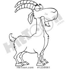 Black And White Goat Images Clip Art Boer Goat Clipart 1258661 Boer Goats Goats Animal Paintings